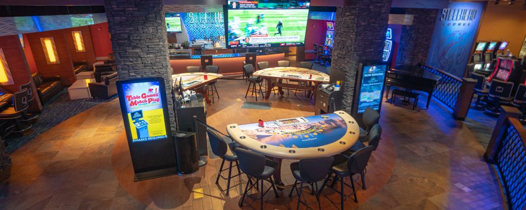 Seven Feathers Casino Resort In Canyonville Oregon Has Non-Smoking Table Games In The Steelhead Lounge