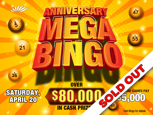 Anniversary Mega Bingo At Seven Feathers Casino Resort Is Sold Out