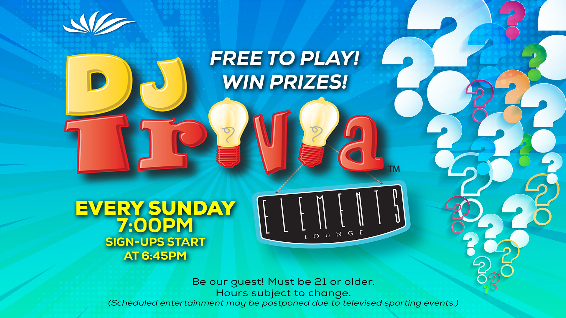 Play DJ Trivia At Seven Feathers Casino Resort In Canyonville Oregon Every Sunday Night For A Chance To Win Fun Prizes
