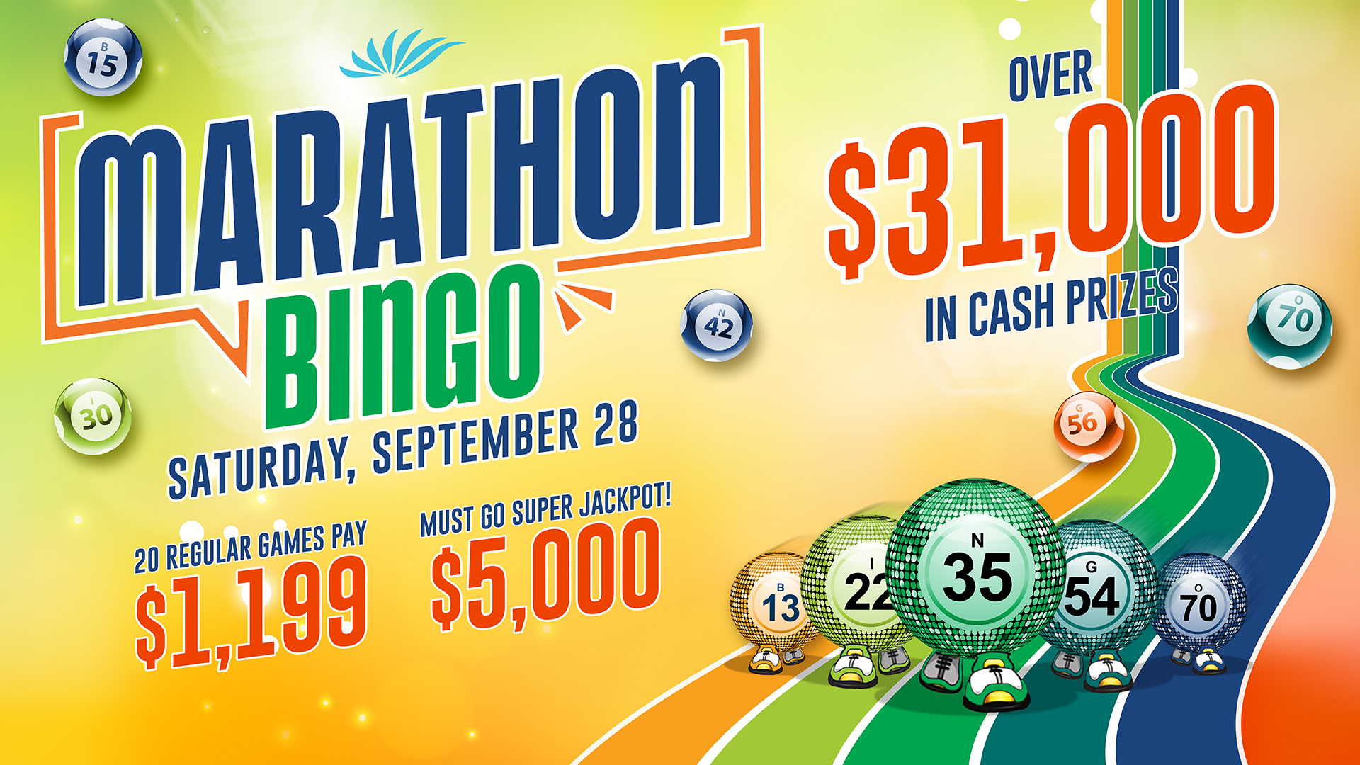 Play September Marathon Bingo At Seven Feathers Casino Resort