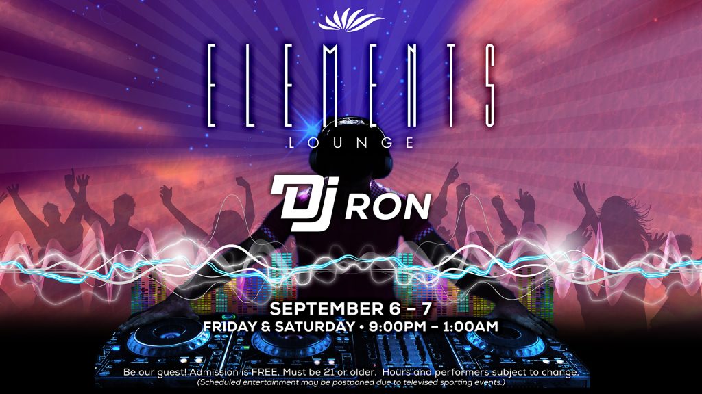 See DJ Ron at Seven Feathers Casino Resort