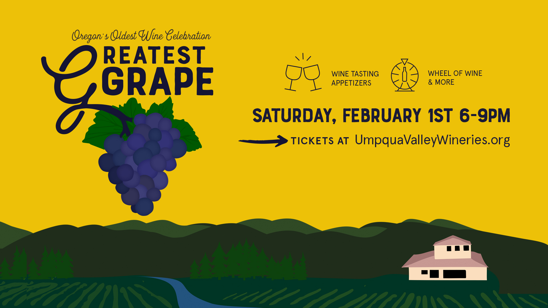 Seven Feathers Casino Resort Is Proud To Host The Greatest Of The Grape Silent Auction Benefitting Umpqua Valley Wineries