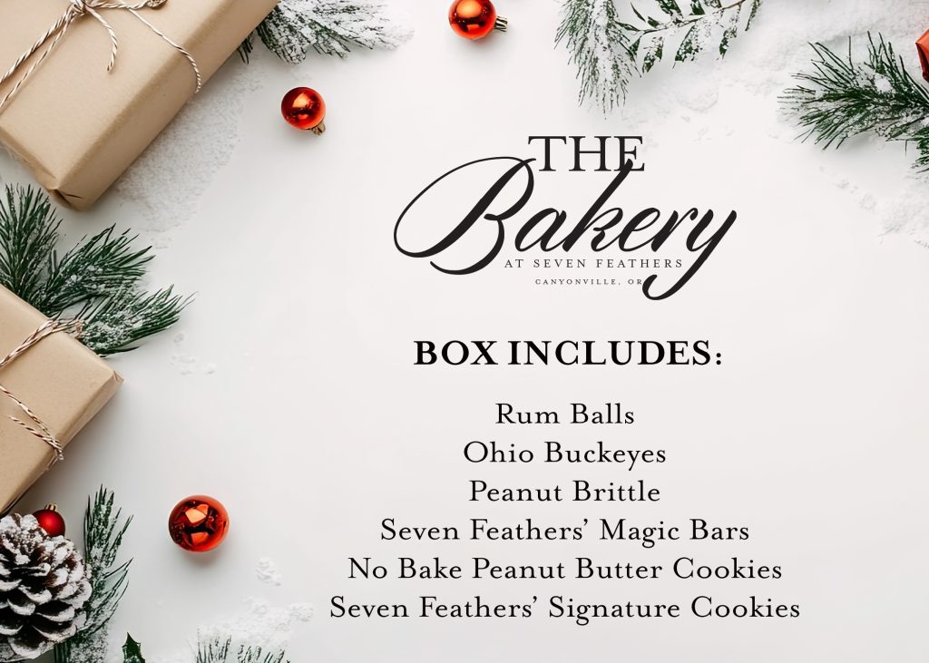The Bakery At Seven Feathers Is Offering A Holiday Box Full Of Fresh Basked Favorites And Holiday Classics.