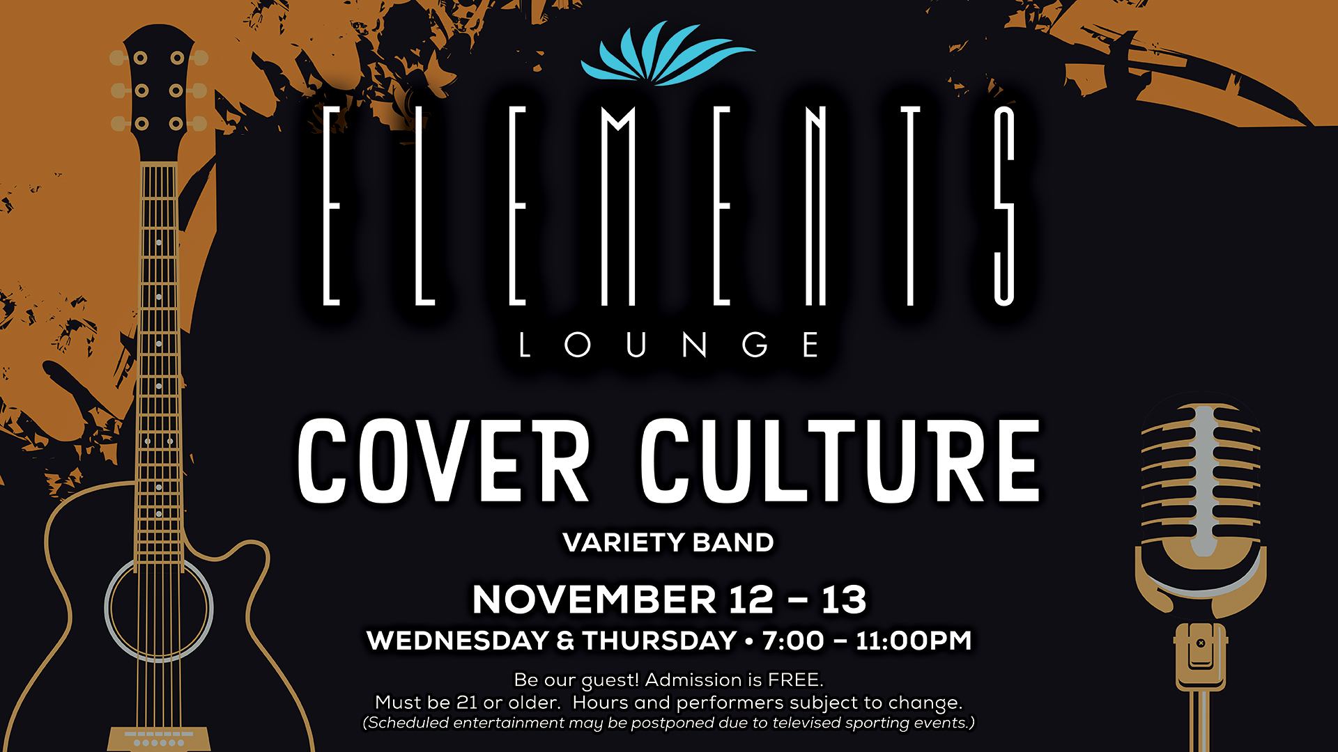 Seven Feathers Casino Resort Hosts Free Live Music In Elements Lounge Wednesdays through Saturdays