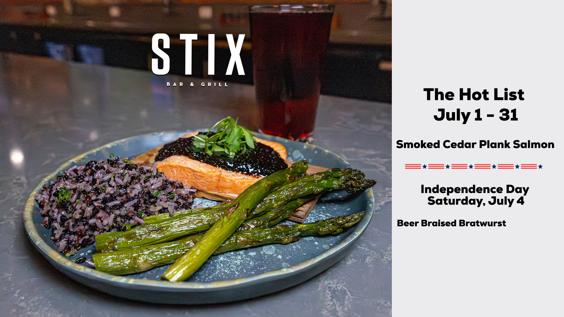 July 2026 Specialty Entrees For Stix Restaurant At Seven Feathers Casino
