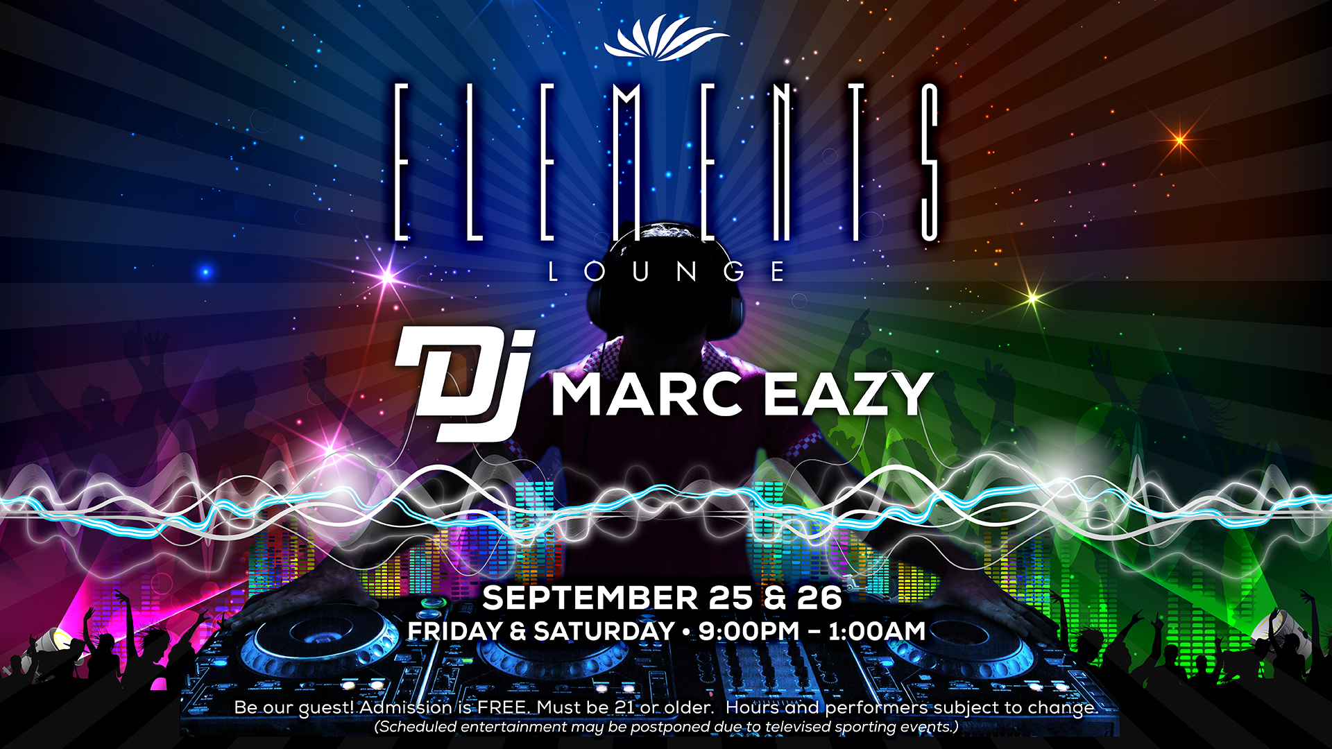 DJ Marc Eazy Performs Live In Elements Lounge At Seven Feathers Casino September 25 & 26