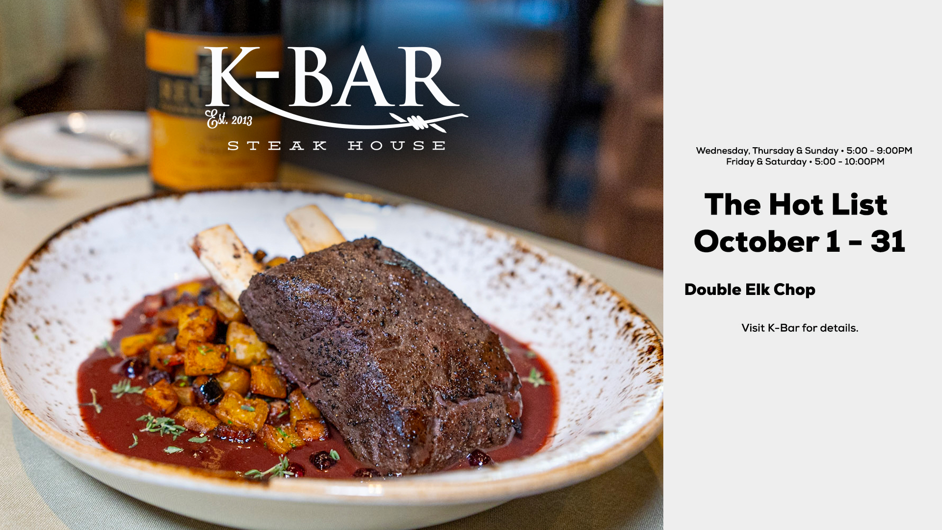 K Bar October Specials At Seven Feathers Casino Resort